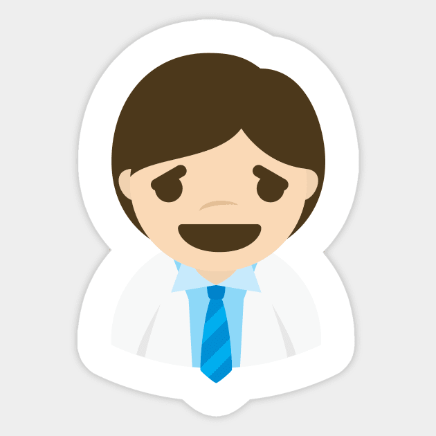 Doctor Emoji Silly Face Sticker by teeandmee